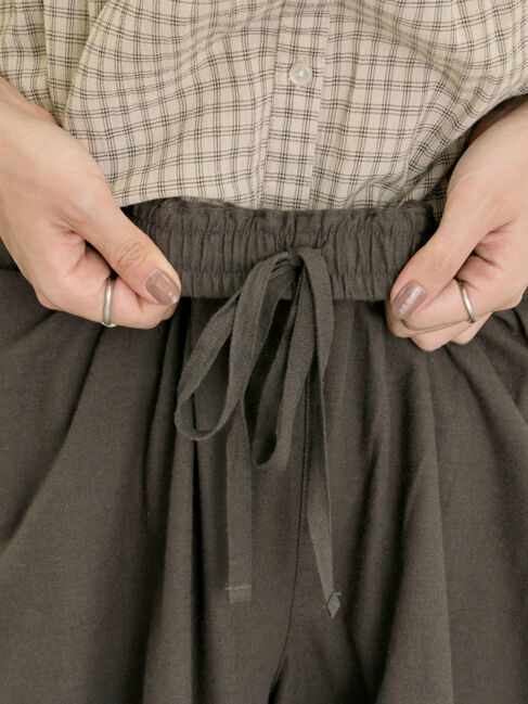 Samansa Mos2「【M/Lサイズ】裾切替ギャザーパンツ」|その他|