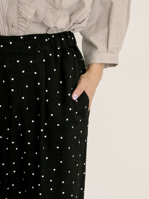 Samansa Mos2「【M/Lサイズ】レーヨン麻ゆるストレートパンツ」|その他|