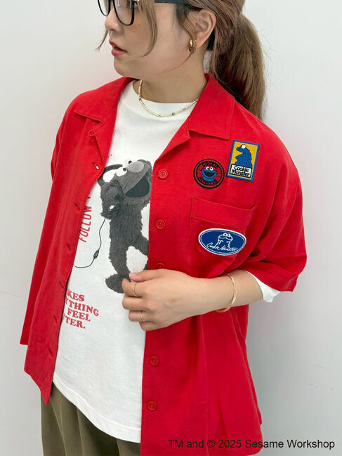 SM2「【SESAME STREET meets SM2】ワッペン付きボウリングシャツ」|シャツ・ブラウス|