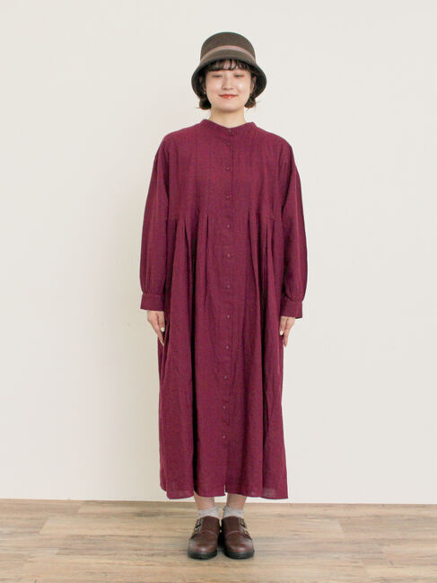 Samansa Mos2「【Cross&times;Linen】タックワンピース《S/Mサイズ》」|ワンピース|