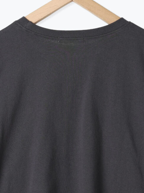 Samansa Mos2 blue「ヴィンテージ風プリントTシャツ」|Tシャツ・カットソー|