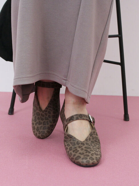 Samansa Mos2 blue「Vカットメリージェーン」|ビジネス・ドレスシューズ|