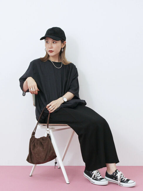 Samansa Mos2 blue「スエードロゴ刺繍キャップ」|その他|