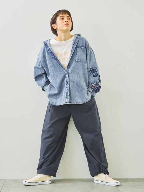 SM2「くり抜きフラワー刺繍シャツ」|シャツ・ブラウス|