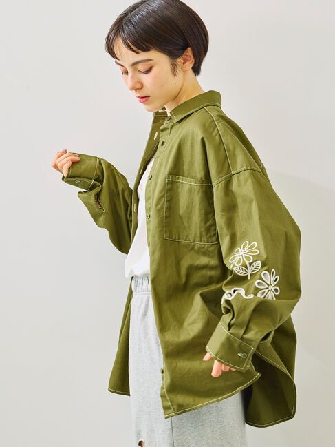 SM2「くり抜きフラワー刺繍シャツ」|シャツ・ブラウス|