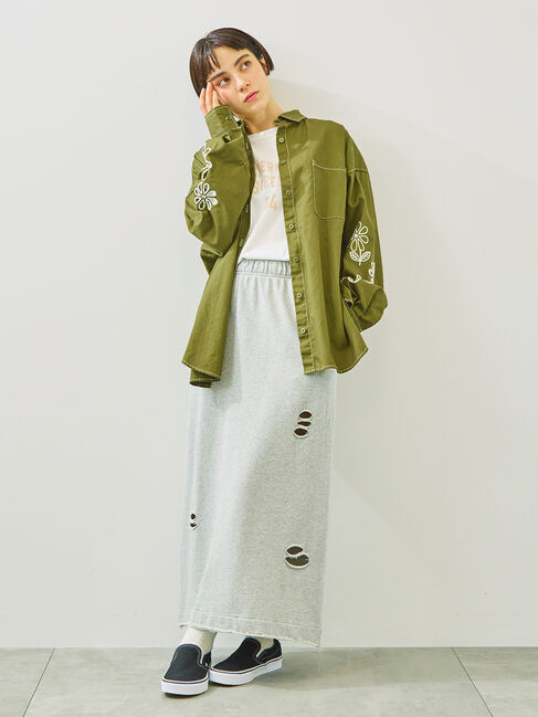 SM2「くり抜きフラワー刺繍シャツ」|シャツ・ブラウス|