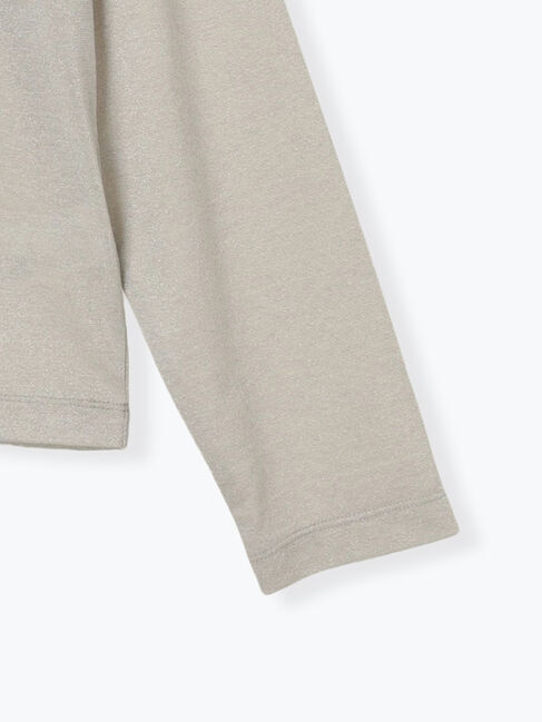 Samansa Mos2 blue「ラメロンT」|Tシャツ・カットソー|