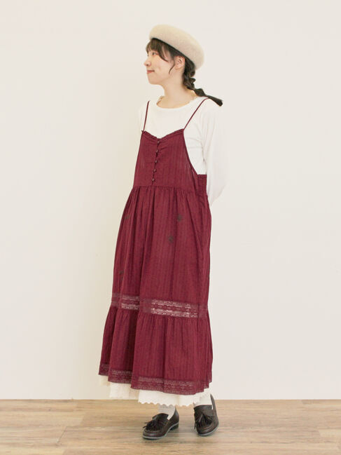 Samansa Mos2「ランダム刺繍入りワンピース」|ワンピース|