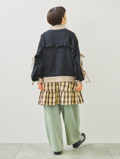 SM2「リボンフリルトラックジャージ」|ブルゾン・スタジャン|