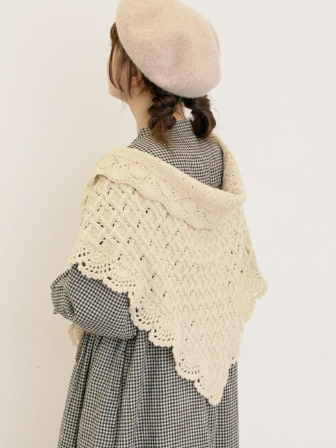 Samansa Mos2「トライアングルニットストール」|その他|