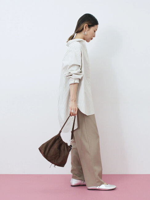 Samansa Mos2 blue「ダブルウエストアソートイージーパンツ」|その他|