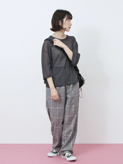 Samansa Mos2 blue「ダブルウエストアソートイージーパンツ」|その他|