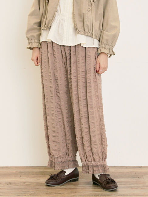 Samansa Mos2「【M/Lサイズ】裾スカラップかぼちゃパンツ」|その他|モカ