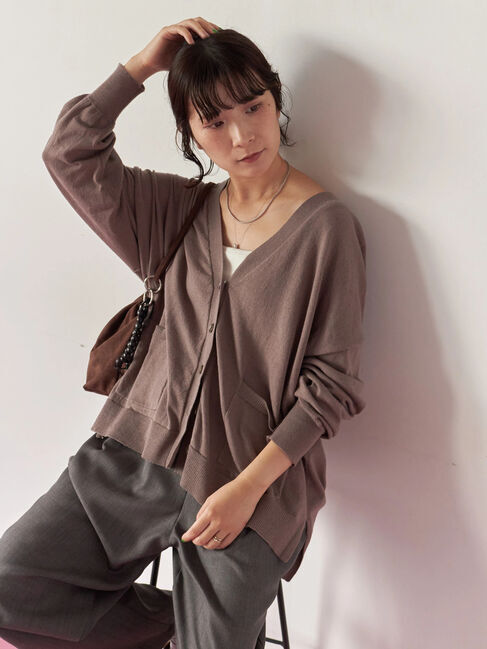 Samansa Mos2 blue「ドロップメタル2連ネックレス」|その他|