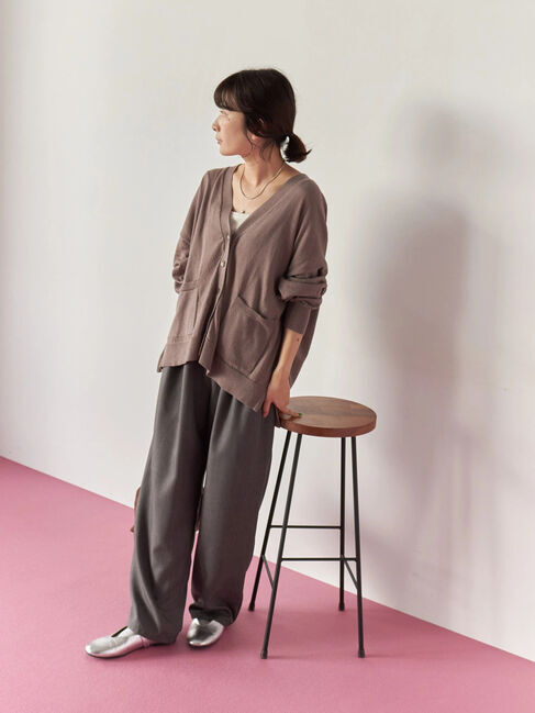 Samansa Mos2 blue「ドロップメタル2連ネックレス」|その他|