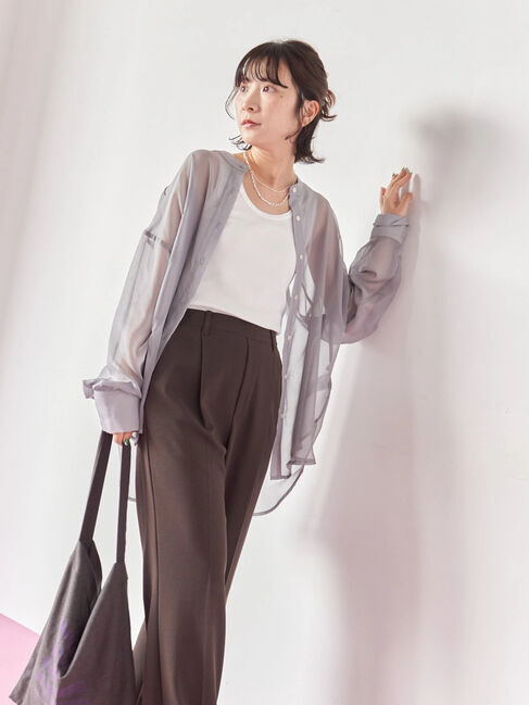 Samansa Mos2 blue「スライドチェーンネックレス」|その他|