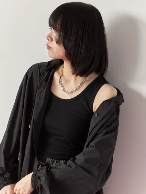 Samansa Mos2 blue「チェーンネックレス」|その他|