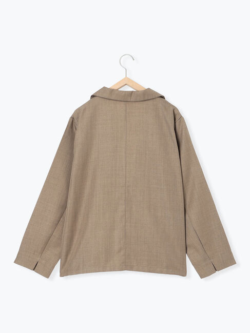 Samansa Mos2 blue「テーラードシャツジャケット」|シャツ・ブラウス|