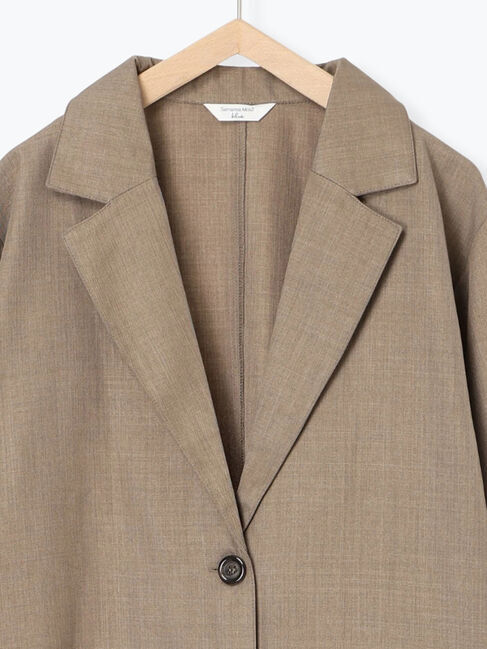 Samansa Mos2 blue「テーラードシャツジャケット」|シャツ・ブラウス|