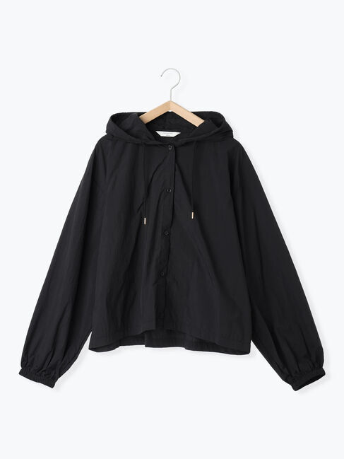 Samansa Mos2 blue「◎フードドロストシャツ」|シャツ・ブラウス|