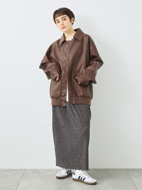 SM2「フェイクレザーブルゾン」|ブルゾン・スタジャン|