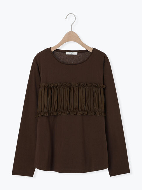 Samansa Mos2 blue「ビスチェドッキングカットソー」|Tシャツ・カットソー|