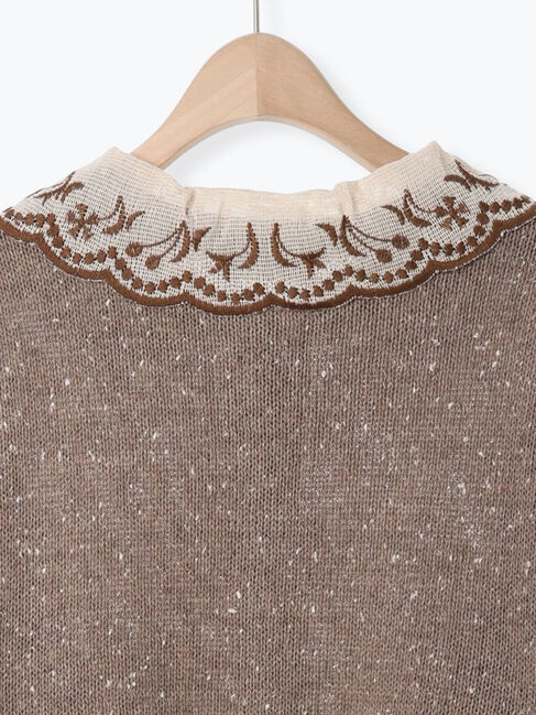 Samansa Mos2「【マカベアリス&times;Samansa Mos2】刺繍カーディガン」|カーディガン|