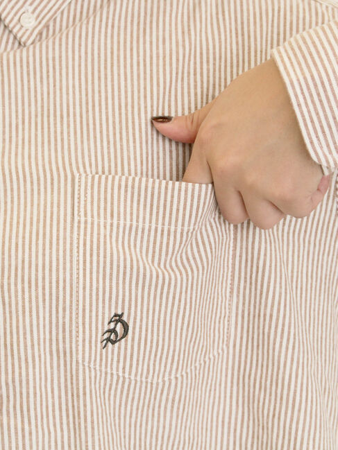 Samansa Mos2「ワンポイントロゴ刺繍シャツ」|シャツ・ブラウス|