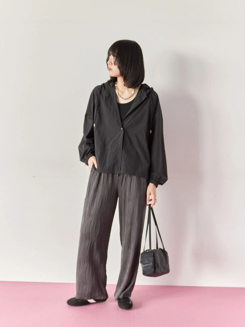 Samansa Mos2 blue「ウェーブカットパンツ」|その他|