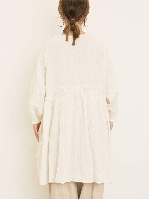 Samansa Mos2「シャーリング切替ふんわりチュニック」|シャツ・ブラウス|