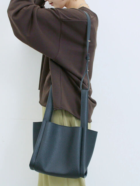 Samansa Mos2 blue「ポーチ付2WAYスクエアバッグ」|その他|