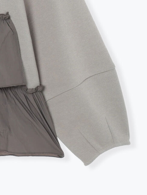 Samansa Mos2 blue「ペプラムドッキングプルオーバー」|Tシャツ・カットソー|