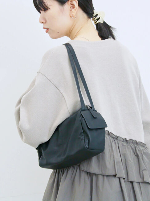 Samansa Mos2 blue「ペプラムドッキングプルオーバー」|Tシャツ・カットソー|