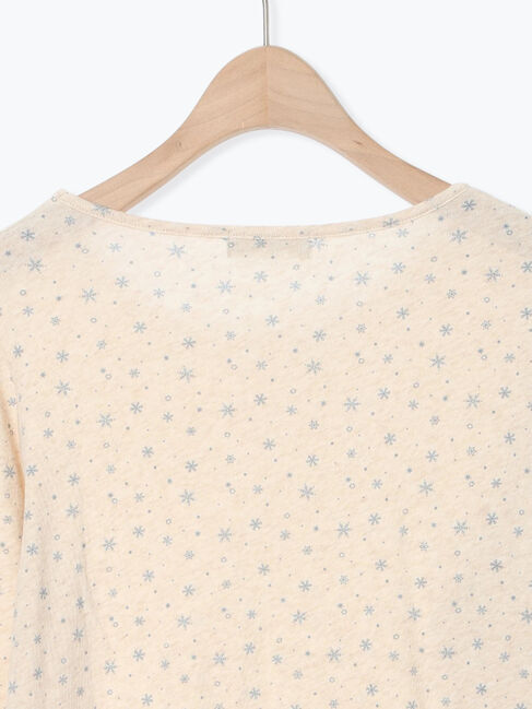 Samansa Mos2「【吸湿発熱】ベア天雪柄クルーネックインナー」|Tシャツ・カットソー|