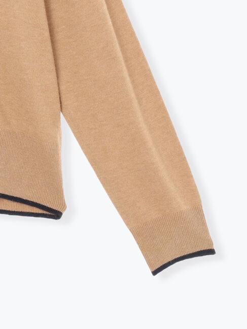 Samansa Mos2 blue「◎ラインニットカーディガン」|カーディガン|