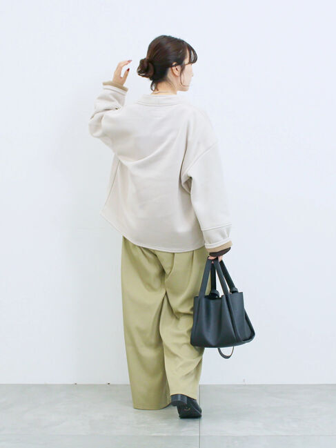 Samansa Mos2 blue「【マシンウォッシャブル】マルチスタイルボンディングブルゾン」|ブルゾン・スタジャン|