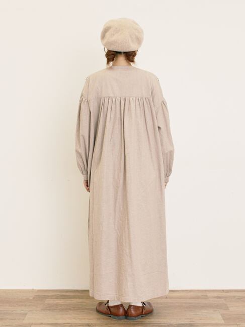 Samansa Mos2「【S/Mサイズ】綿麻/デニムピンタックワンピース」|ワンピース|