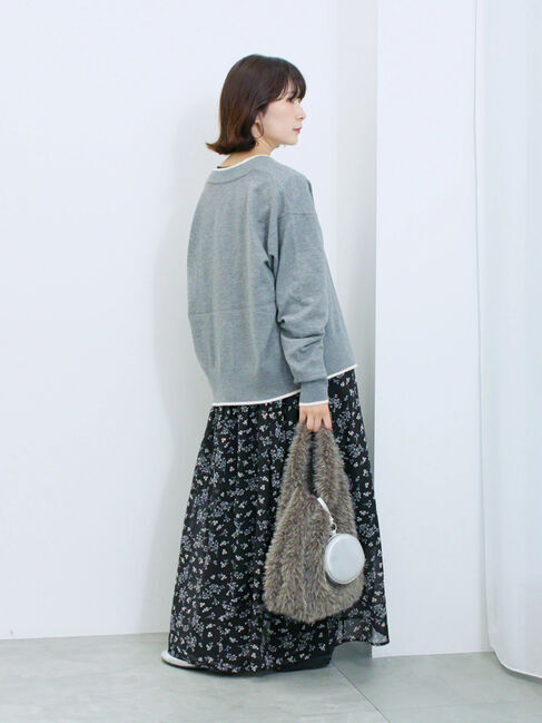 Samansa Mos2 blue「◎花柄ワンピース」|ワンピース|