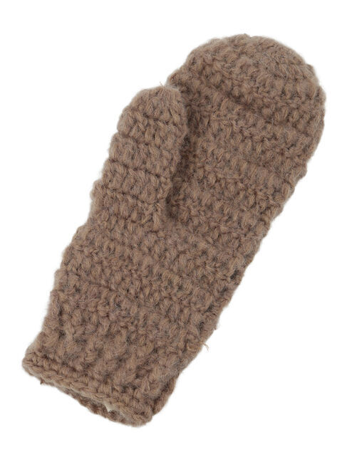 Samansa Mos2「モチーフ編みミトン」|手袋|