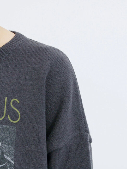 Samansa Mos2 blue「【Disney】ヴィランズ/ニット」|ニット・セーター|