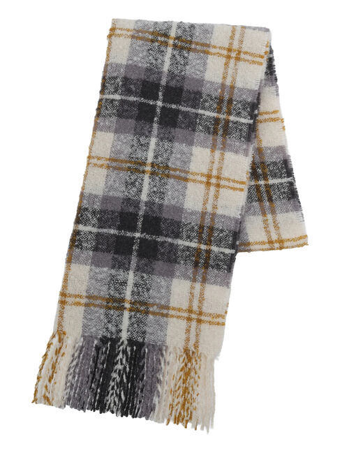 Samansa Mos2 blue「ブークレチェックマフラー」|その他|