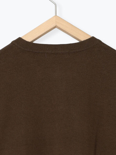 Samansa Mos2 blue「ペプラムチュールニットカーディガン」|カーディガン|