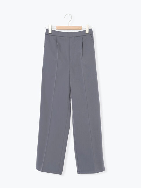 Samansa Mos2 blue「裏起毛ストレートパンツ」|その他|