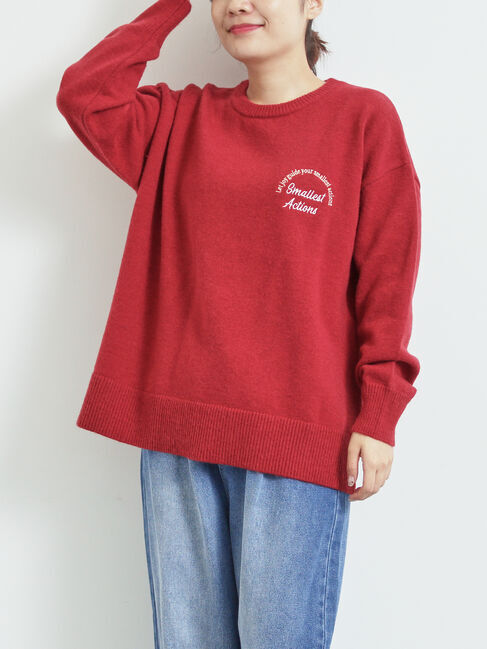 SM2「ロゴ刺繍ニットプルオーバー」|ニット・セーター|