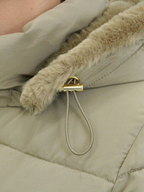 Samansa Mos2 blue「スタイルアップパデットコート」|その他|