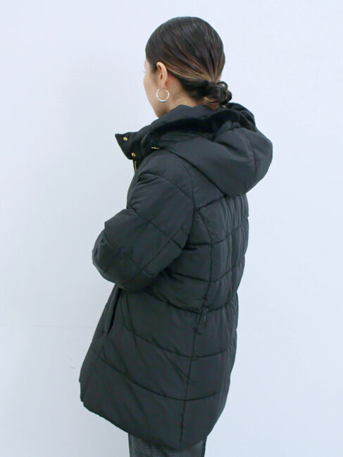 Samansa Mos2 blue「スタイルアップパデットコート」|その他|