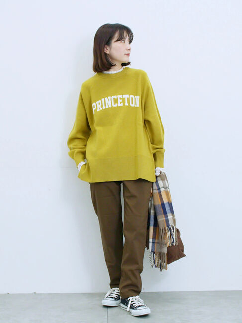 Samansa Mos2 blue「裏起毛ストレッチパンツ」|その他|