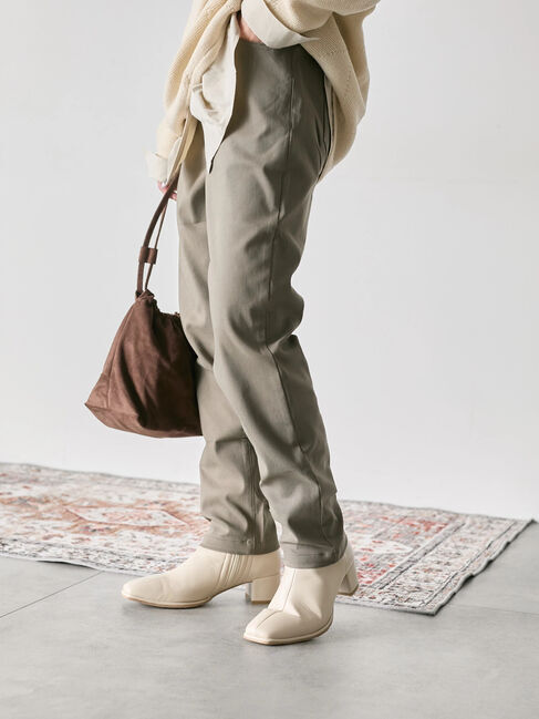 Samansa Mos2 blue「裏起毛ストレッチパンツ」|その他|