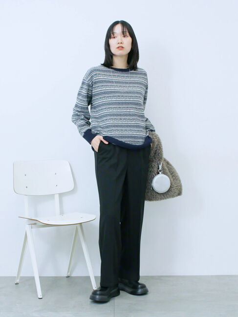 Samansa Mos2 blue「フェイクファーマルシェバッグ」|その他|