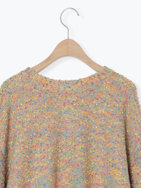 Samansa Mos2「ぽこぽこヤーン前後2WAYニット」|ニット・セーター|